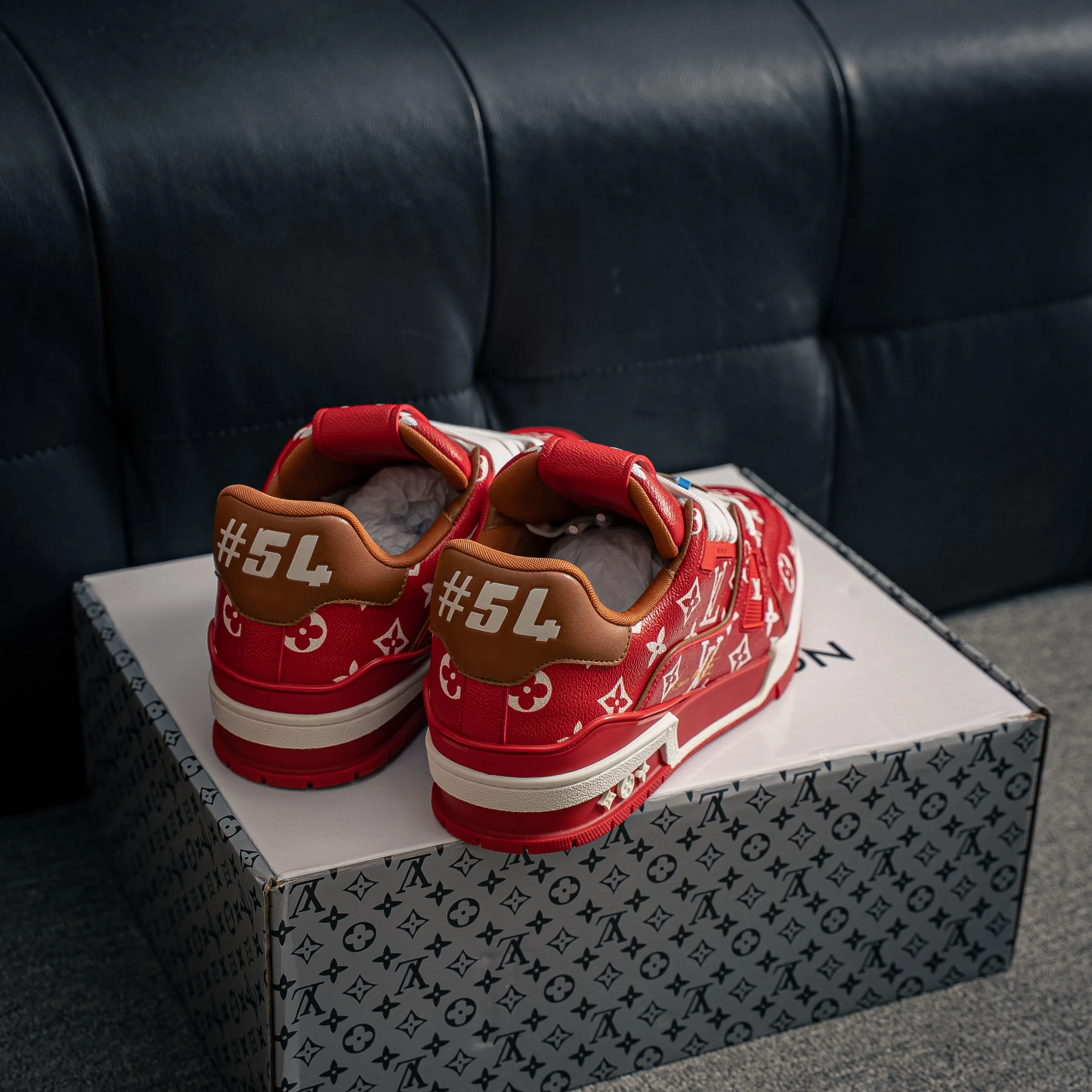 【L 2 】 Premium LV Classic New Arrival ✦ 1:1 ， ， ✦ Cowhide Leather Shoes ， LOGO ✦ + ，